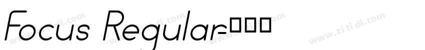 Focus Regular字体转换
